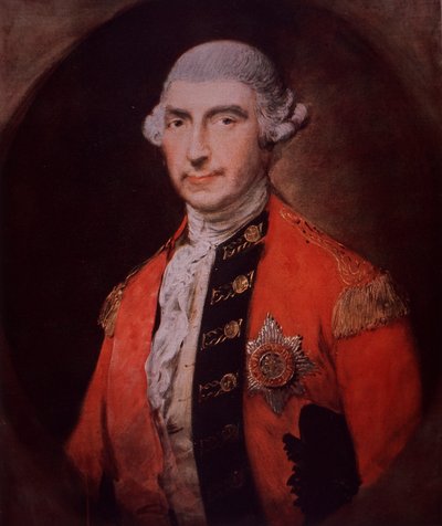 Sir Jeffrey Amherst, British commander fought against French in Canada (oil on canvas) بواسطة توماس غينزبورو