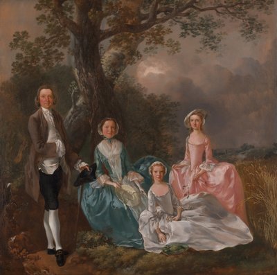 عائلة Gravenor ، كاليفورنيا. 1754. بواسطة توماس غينزبورو