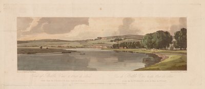 مجموعة مختارة من عشرين من أكثر المناظر الخلابة في باريس: منظر Belle Vue & Pont de Sêve مأخوذ من الشرفة بالقرب من Pont de St. بواسطة فريدريك كريستيان لويس
