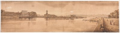 مجموعة مختارة من عشرين من أكثر المناظر الخلابة في باريس: منظر لقرية Chaillot ، مأخوذة من Pont de la Concorde بواسطة توماس غيرتين