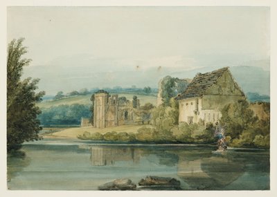 دير سانت أغاثا ، ريتشموند ، يوركشاير ، حوالي عام 1797 (ألوان مائية ، غواش ، حبر ، صمغ عربي وقلم رصاص على ورق) بواسطة توماس غيرتين