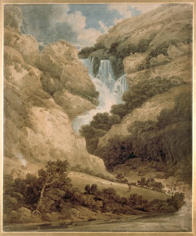 مضيق واثينلات مع شلالات لودور ، ديروينتووتر ، c1801 بواسطة توماس غيرتين