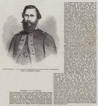 اللواء JEB Stuart ، قائد سلاح الفرسان في الجيش الكونفدرالي في شمال فيرجينيا بواسطة توماس هارينجتون ويلسون