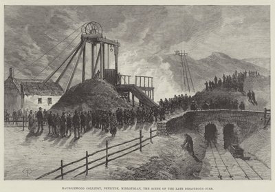 Mauricewood Colliery، Penicuik، Midlothian، the Scene of the Late Disasterous Fire بواسطة توماس هارينجتون ويلسون