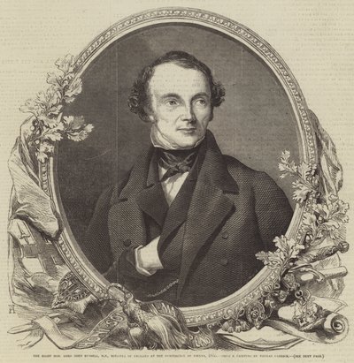 الرايت أونرابل اللورد جون راسل النائب عن وزير إنجلترا في مؤتمر فيينا عام 1855 بواسطة توماس هيثفيلد كاريك
