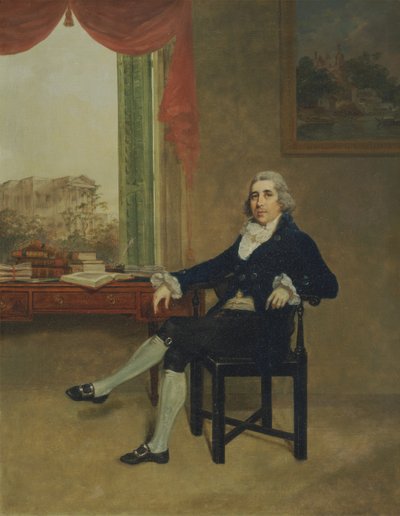 توماس جراهام (1748-1843) بارون ليندوك من بلغوان ، حوالي 1790 (زيت على قماش) بواسطة توماس هيكي