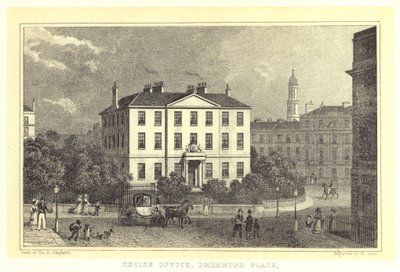 Excise Office, Drummond Place (engraving) بواسطة توماس هوسمر (بعد) شيبرد
