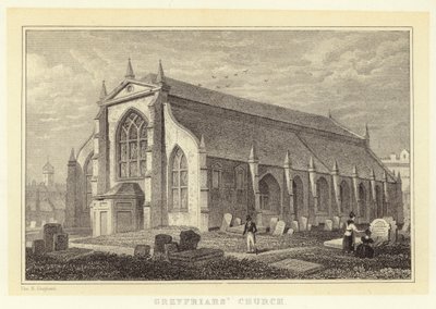 كنيسة Greyfriars (نقش) بواسطة توماس هوسمر (بعد) شيبرد