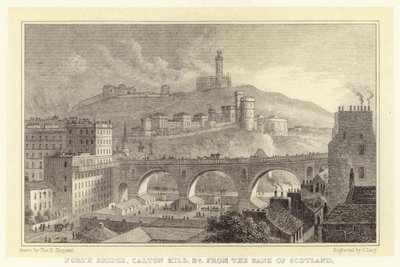 الجسر الشمالي ، كاتون هيل وما إلى ذلك من بنك اسكتلندا (نقش) بواسطة توماس هوسمر (بعد) شيبرد
