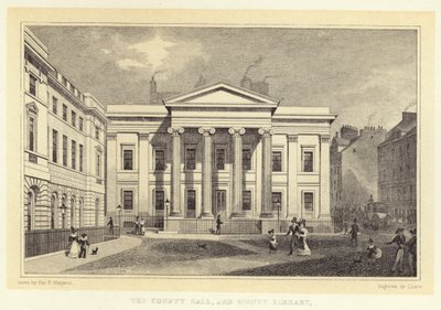 The County Hall ، ومكتبة Signet (النقش) بواسطة توماس هوسمر (بعد) شيبرد