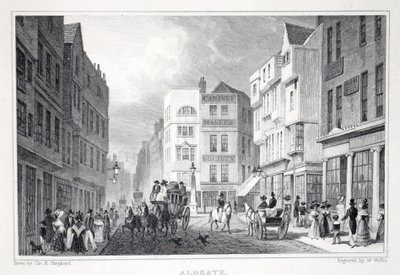 ألدغيت ، من حانة "لندن وضواحيها في حانة القرن التاسع عشر". شركة جونز أوند ، 1827-1829 بواسطة توماس هوسمر شيبرد