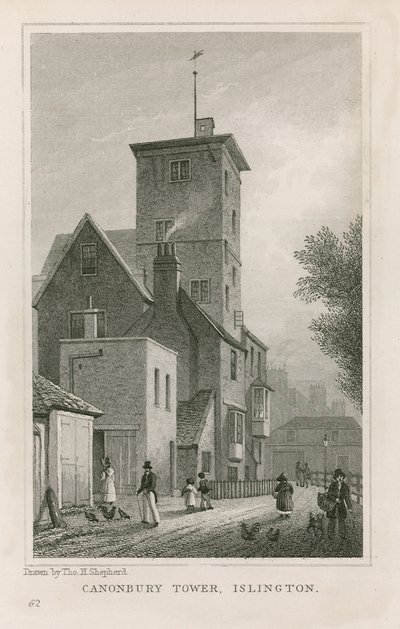 منزل وبرج Canonbury بواسطة توماس هوسمر شيبرد