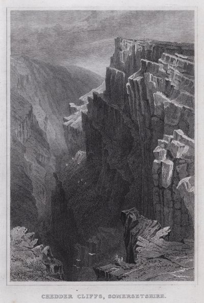 Chedder Cliffs, Somersetshire (engraving) بواسطة توماس هوسمر شيبرد