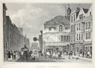 شارع فليت ، من حانة "لندن وضواحيها في القرن التاسع عشر". شركة جونز أوند ، 1827-1829 بواسطة توماس هوسمر شيبرد