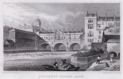 Pulteney Bridge, Bath (engraving) بواسطة توماس هوسمر شيبرد