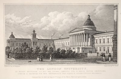 جامعة لندن ، من حانة "لندن وضواحيها في حانة القرن التاسع عشر". شركة جونز أوند ، 1827-1829 بواسطة توماس هوسمر شيبرد