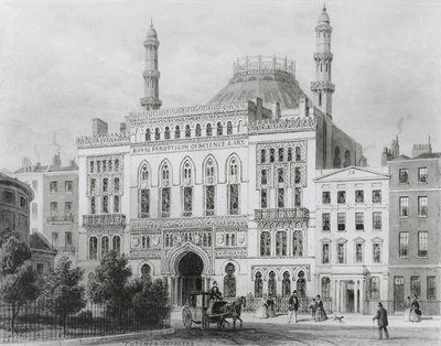منظر للبانوبتيكون الملكي للعلوم والفنون ، 1825 (الطباعة الحجرية) بواسطة توماس هوسمر شيبرد