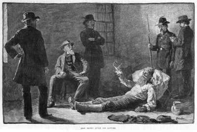 جون براون 1807-1859 بعد القبض عليه ، 1859. بواسطة توماس هوفيندين