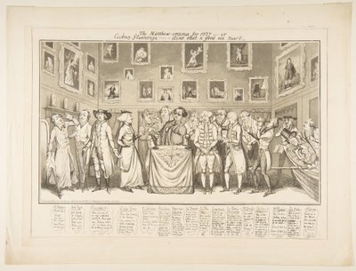 The Matthew-orama for 1827-or Cockney Gleanings، -Aint that good un now، March 26، 1827. بواسطة توماس هويل جونز