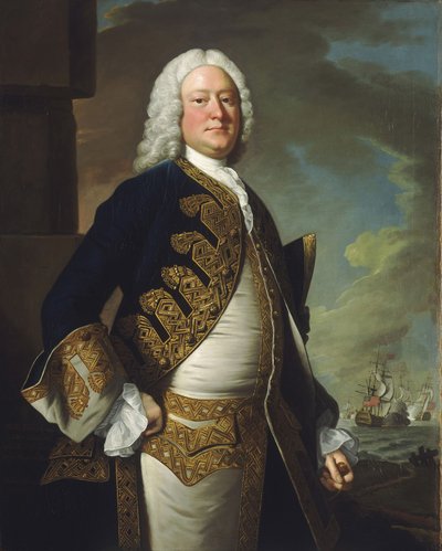 الأدميرال جون بينج (1704-1757) بواسطة Thomas Hudson