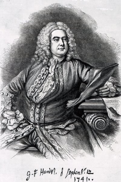 جورج فريدريك هاندل ، 1749 (Mezzotint) بواسطة توماس هدسون