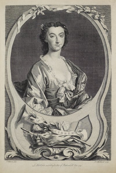 السيدة سيبر ، نقش ج. مارشاند (fl.1749) ، 1749 بواسطة توماس هدسون