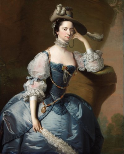 صورة لمارجريت ، سيدة Oxenden ، ج. 1755 بواسطة توماس هدسون