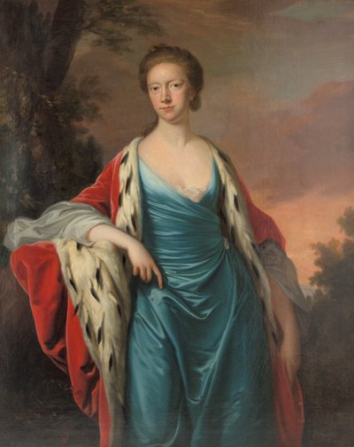 الأميرة ماري من بريطانيا العظمى 1723-1772 ، Landgravine of Hesse-Kassel ، 1750s. بواسطة توماس هدسون