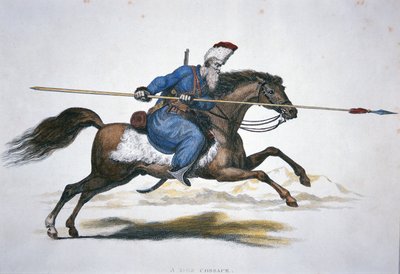 Russian Don Cossack, c.1820 (watercolor on paper) بواسطة حشيشة الملاك (Attr. To) Kauffmann