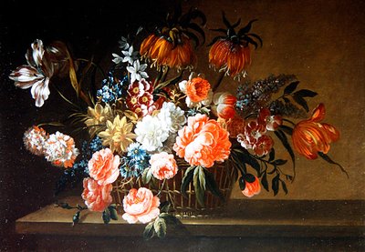 ثبات من الورود والقرنفل والزنبق (زيت على قماش) بواسطة توماس كيز