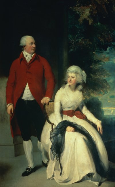 صورة لجون جوليوس أنجرستين (1735-1823) وزوجته الثانية إليزا (1748 - 9-1800) ، حوالي 1792 (زيت على قماش) بواسطة توماس لورانس