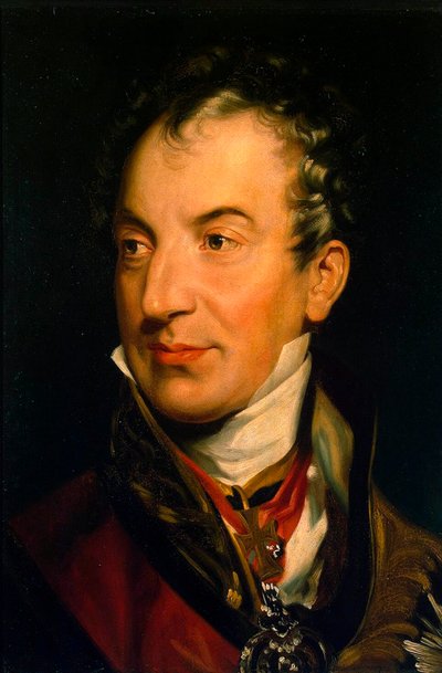 صورة لكليمنس وينزل ، الأمير فون مترنيخ ، 1773-1859 ، 1814-1819. بواسطة توماس لورانس