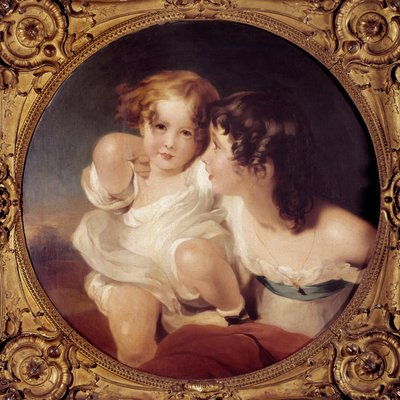 صورة للأطفال كالمادي لوحة لتوماس لورانس (1769-1830) في القرن التاسع عشر في باريس ، متحف كونياك جاي. بواسطة توماس لورانس