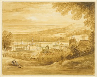 Cumberland Basin seen from field near Clifton Church بواسطة توماس ليسون الأكبر روبوتبهام