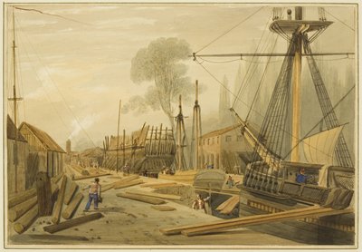 Toms's (Tombs ') Dock ، Canon's Marsh بواسطة توماس ليسون الأكبر روبوتبهام