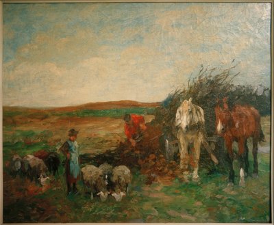 النقل والأغنام Brushwood بواسطة توماس لودفيج هيربست