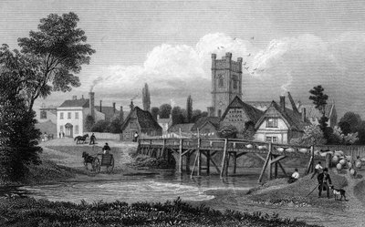 إيستون ، بالقرب من Great Dunmow ، Essex ، منقوش بواسطة Henry Adlard ، 1832 بواسطة توماس مان باينز