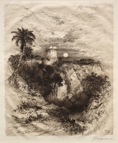 برج كورتيس ، 1883. بواسطة توماس موران