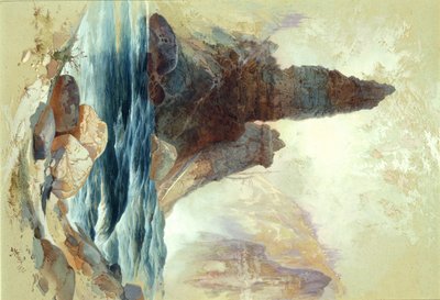 فوق تاور فولز ، يلوستون ، 1872. بواسطة توماس موران