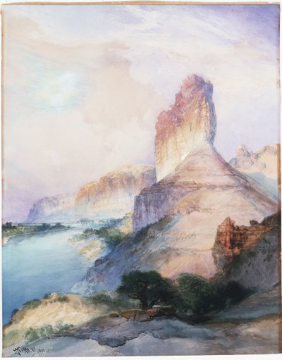 Castle Butte ، Green River ، Wyoming ، 1900 بواسطة توماس موران