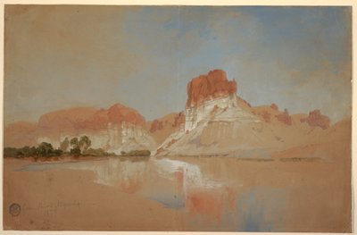 رسم، غرين ريفر، إقليم وايومنغ، 1879 بواسطة توماس موران