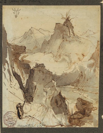 رسم، هياواثا ترى مودجيكيويس، 1870-1875 بواسطة توماس موران