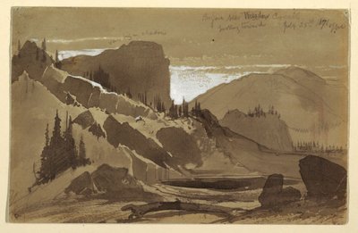 رسم، بالقرب من ميدو كريك، يوتا، يوتا، 25 يوليو 1871 بواسطة توماس موران