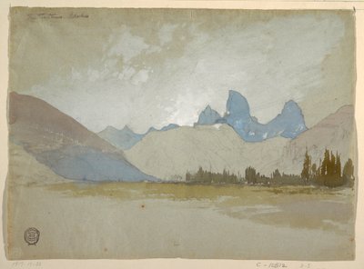 رسم، تيتونز، إيداهو، 1879 بواسطة توماس موران