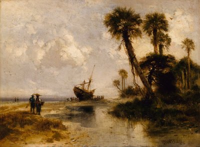جزيرة فورت جورج ، فلوريدا ، 1878. بواسطة توماس موران