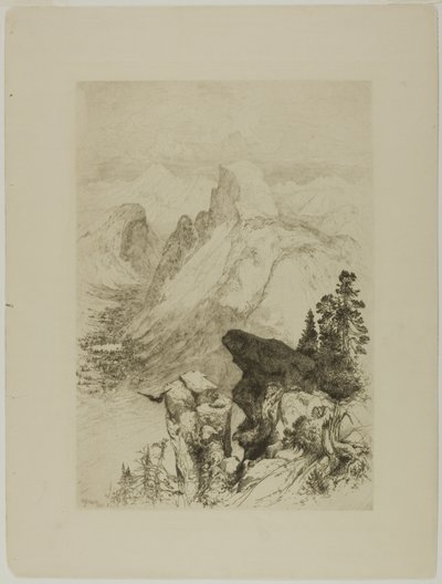 نصف قبة ، منظر من Moran Point بواسطة توماس موران