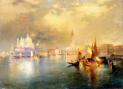 ضوء القمر في البندقية ، بواسطة Thomas Moran