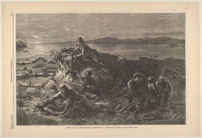الكشفية الليلية في الجنوب الغربي - مفاجأة البؤرة الاستيطانية ومسح المتمردين ... ، 4 أبريل 1863. بواسطة توماس ناست