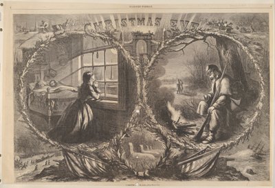 عشية عيد الميلاد ، 1862 من هاربرز ويكلي ، 3 يناير 1863. بواسطة توماس ناست