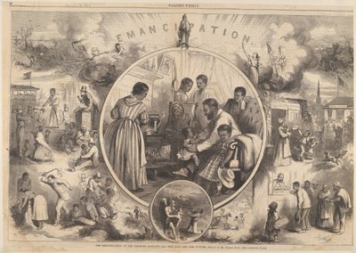 تحرير الأسود - الماضي والمستقبل من هاربرز ويكلي 24 يناير 1863. بواسطة توماس ناست